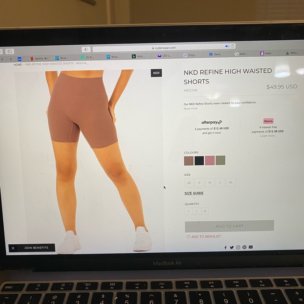 Two pairs of Ryderwear shorts.